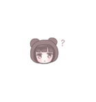 かわいい女の子とうさぎ。（個別スタンプ：12）