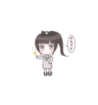 かわいい女の子とうさぎ。（個別スタンプ：14）