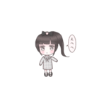 かわいい女の子とうさぎ。（個別スタンプ：15）