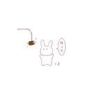 かわいい女の子とうさぎ。（個別スタンプ：20）