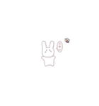 かわいい女の子とうさぎ。（個別スタンプ：23）
