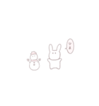 かわいい女の子とうさぎ。（個別スタンプ：28）