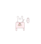 かわいい女の子とうさぎ。（個別スタンプ：29）