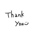 手書きシリーズ。シンプルver.（個別スタンプ：5）