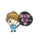 応援うちわくん（個別スタンプ：3）