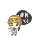 応援うちわくん（個別スタンプ：4）