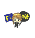 応援うちわくん（個別スタンプ：11）
