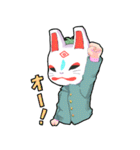 無題の狐面 弐（個別スタンプ：9）