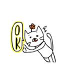まゆげねこ 年末年始編（個別スタンプ：11）