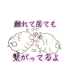 癒すためだけに存在する白い子(カップル)（個別スタンプ：26）
