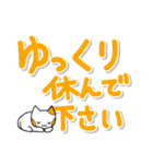 大きく見やすい文字の猫スタンプ（個別スタンプ：17）