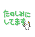大きく見やすい文字の猫スタンプ（個別スタンプ：34）