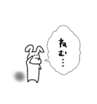 耳折れうさぎのスタンプ（個別スタンプ：11）