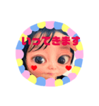 全力顔の宇宙人女子2（個別スタンプ：21）