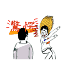 お面トリオの日常（個別スタンプ：30）