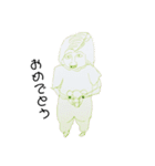 ひーちゃんの絵と羊毛フェルト（個別スタンプ：7）