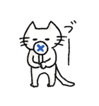 「ねこめさんとぼしくん」のねこめさん（個別スタンプ：18）