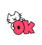 「ねこめさんとぼしくん」のねこめさん（個別スタンプ：21）