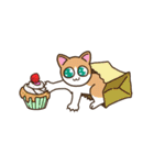 ユーモラスな猫たちの物語（個別スタンプ：17）