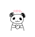 無表情パンダ①（個別スタンプ：7）