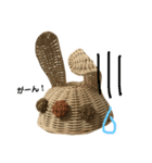 おばあちゃんの籠うさぎ（個別スタンプ：1）