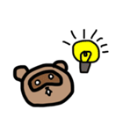力がぬける、ぽんぽこすたんぷ（個別スタンプ：35）