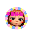 全力顔の宇宙人女子3（個別スタンプ：15）