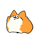とける犬（個別スタンプ：1）