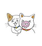 おはニャン！ネコのぶん＆ゆう（個別スタンプ：2）