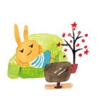 冬のリトルうさぎ（個別スタンプ：34）