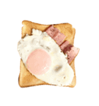 会話を終わらせる食パンのスタンプ（個別スタンプ：10）