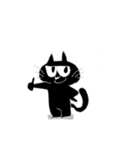 黒猫ぷー太郎（個別スタンプ：11）
