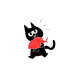 黒猫ぷー太郎（個別スタンプ：18）