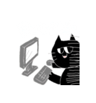 黒猫ぷー太郎（個別スタンプ：25）