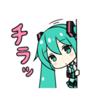 ミクさんのゆるかわスタンプ-初音ミク（個別スタンプ：3）