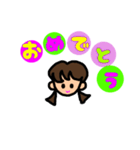 プリティー ガール（個別スタンプ：8）
