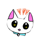 白猫とサビ猫（個別スタンプ：5）
