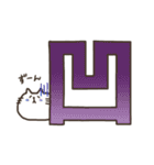 まるっちょねこ。デカ文字スタンプ（個別スタンプ：37）