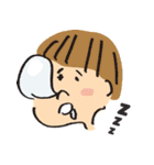 いろんな顔のかわいいスタンプ（個別スタンプ：34）