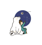 シロクマと女の子の日常（個別スタンプ：8）