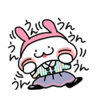 もっちりほっぺのゆるかわうさぎ（個別スタンプ：5）