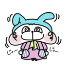 もっちりほっぺのゆるかわうさぎ（個別スタンプ：17）