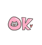 ゲームをする灰ねこさん（個別スタンプ：5）