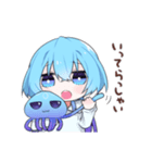 無表情なくらげちゃんスタンプ（個別スタンプ：9）