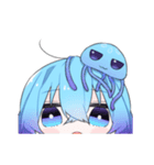 無表情なくらげちゃんスタンプ（個別スタンプ：14）