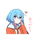 無表情なくらげちゃんスタンプ（個別スタンプ：17）