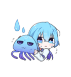 無表情なくらげちゃんスタンプ（個別スタンプ：22）