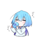 無表情なくらげちゃんスタンプ（個別スタンプ：24）