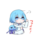 無表情なくらげちゃんスタンプ（個別スタンプ：25）