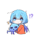 無表情なくらげちゃんスタンプ（個別スタンプ：30）